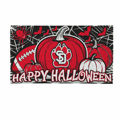 University of South Dakota Halloween PVC Mat, 28"x16"