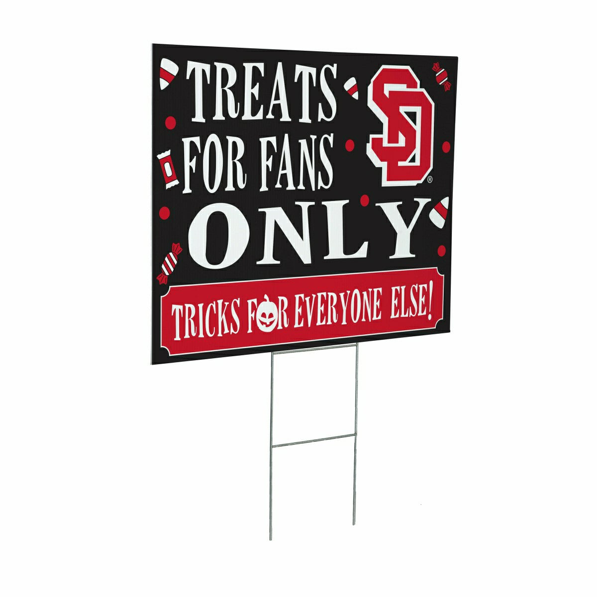 University of South Dakota Yard Sign, Halloween Treats for Fans