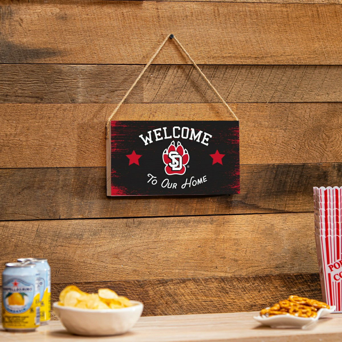 University of South Dakota Wood Wall Sign, 6x11