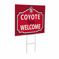 University of South Dakota Coroplast Yard Sign, "Fans Welcome"