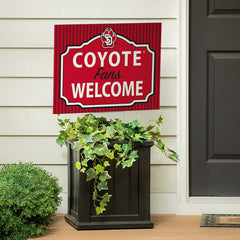University of South Dakota Coroplast Yard Sign, "Fans Welcome"