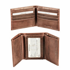 University of South Dakota, Bi-Fold and Tri-Fold Wallet Gift Set, Brow