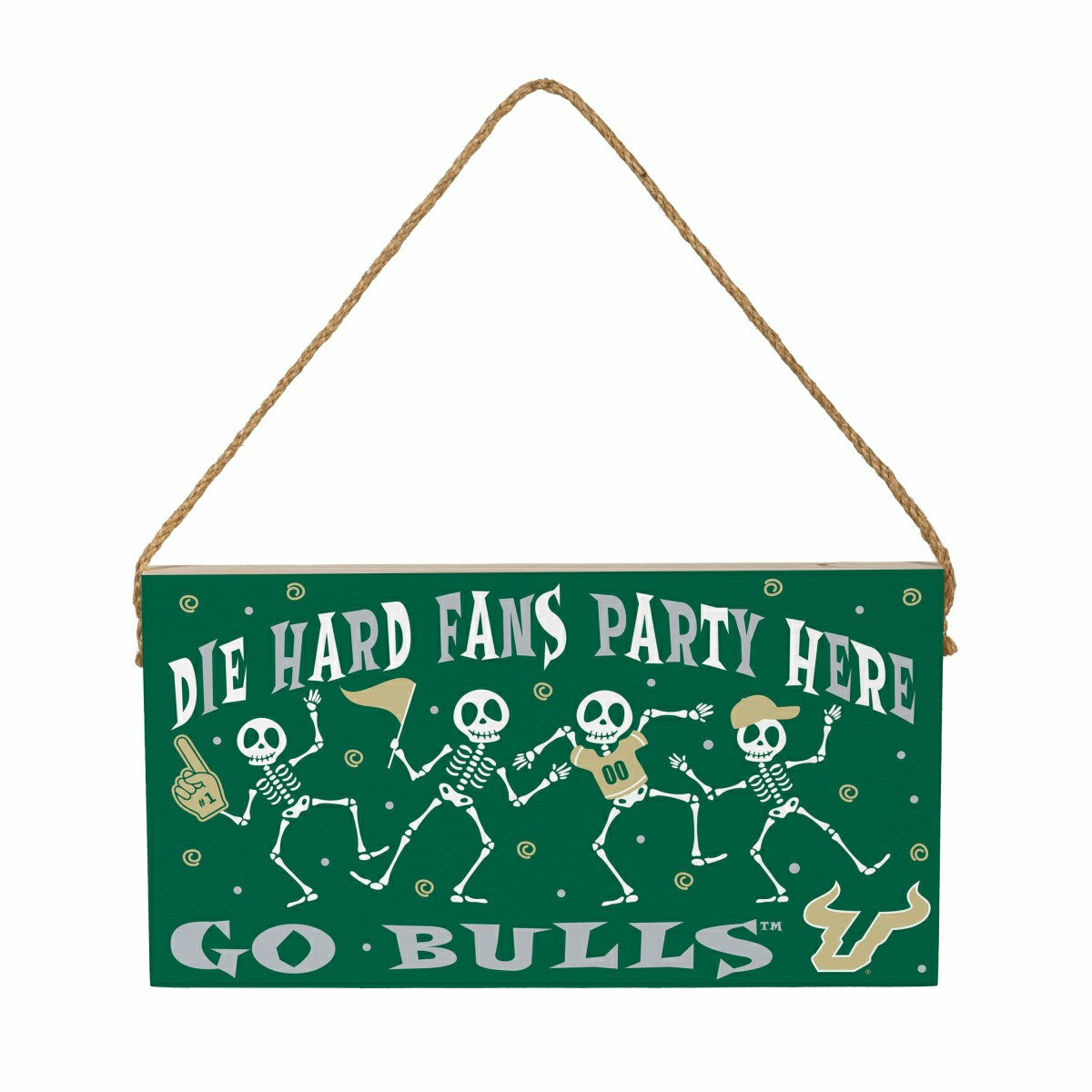 University of South Florida Halloween Wood Wall Sign, 6x11