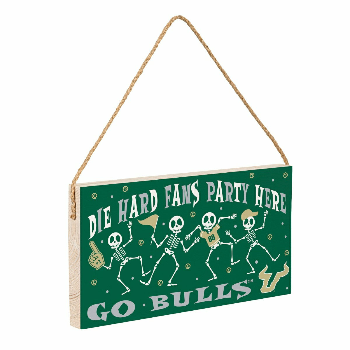 University of South Florida Halloween Wood Wall Sign, 6x11
