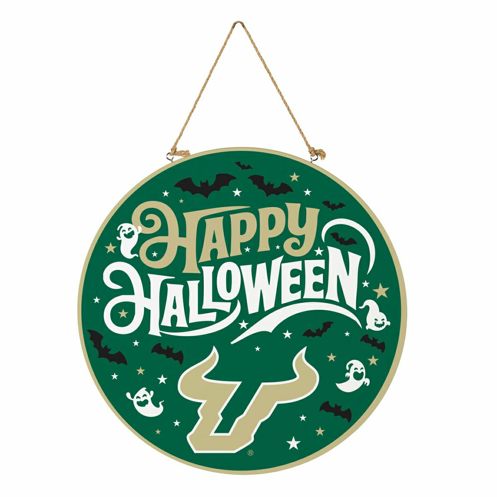 University of South Florida Halloween Round Door Décor with Hanging Ro
