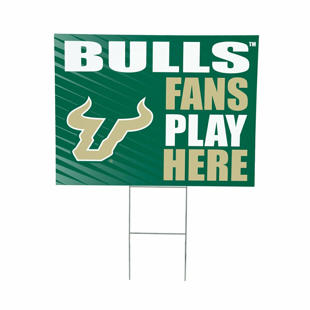 University of South Florida Coroplast Yard Sign "Fans Play Here"