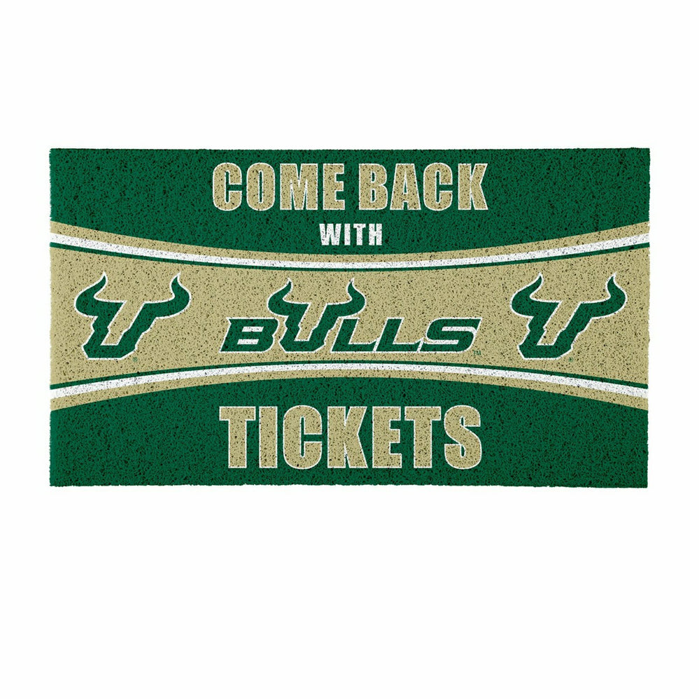 28" x 16" PVC Trapper Mat, Come Back with Tickets, University of South