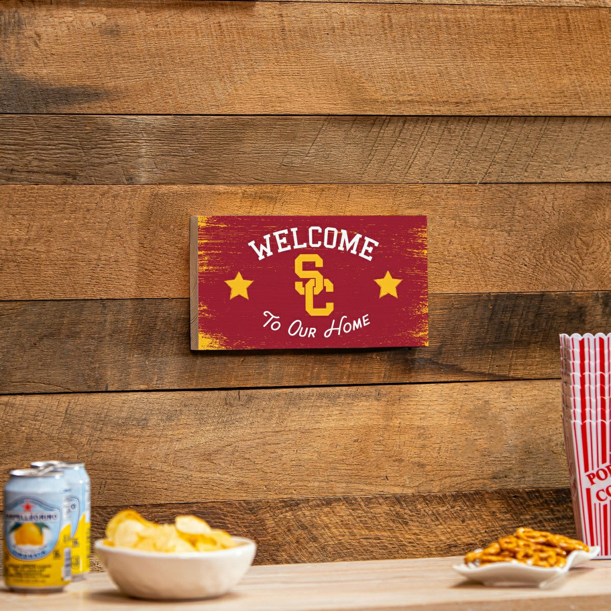 University of Southern California Wood Wall Sign, 6x11