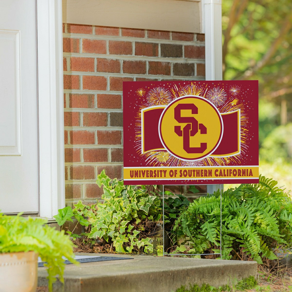 University of Southern California Yard Sign, Patriotic