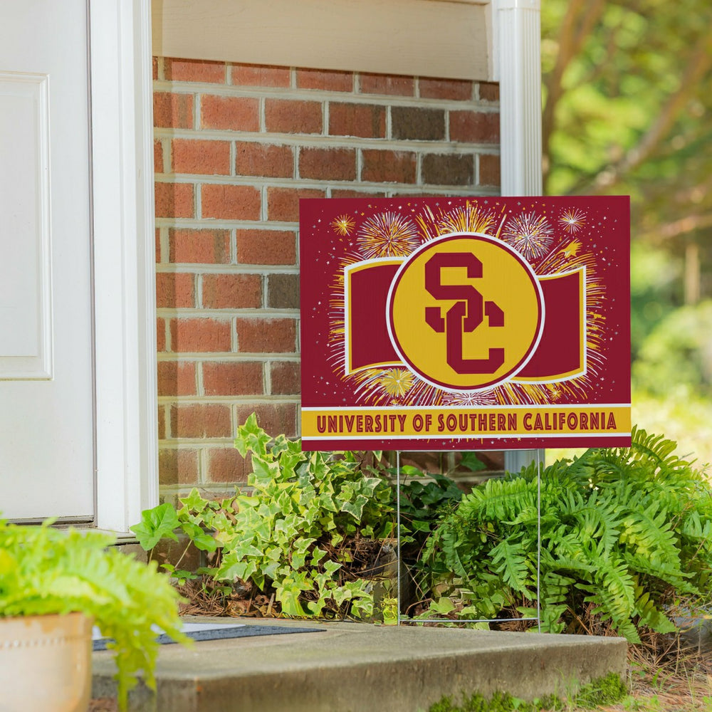 University of Southern California Yard Sign, Patriotic