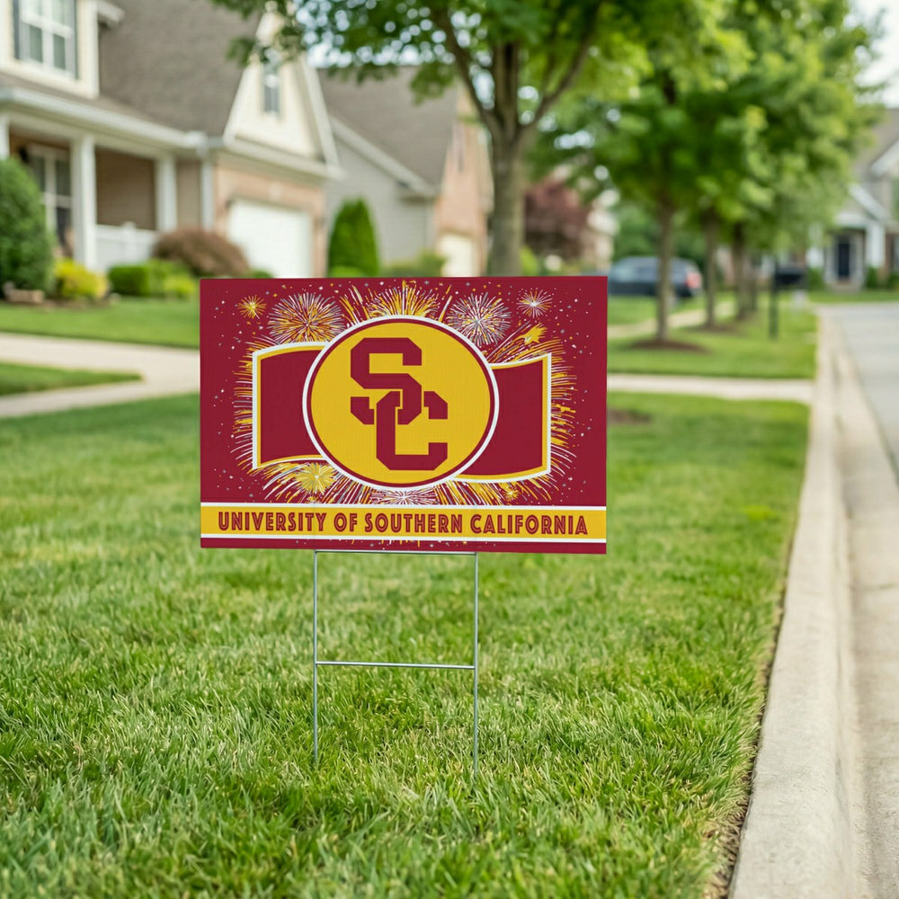 University of Southern California Yard Sign, Patriotic