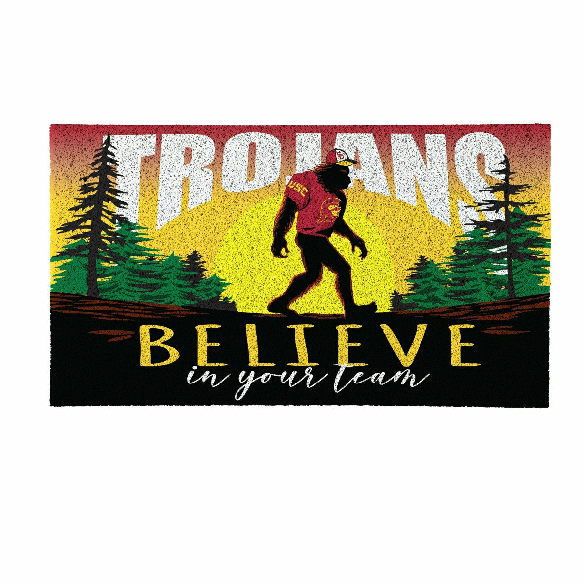 University of Southern California Bigfoot PVC Mat, 28"x16"