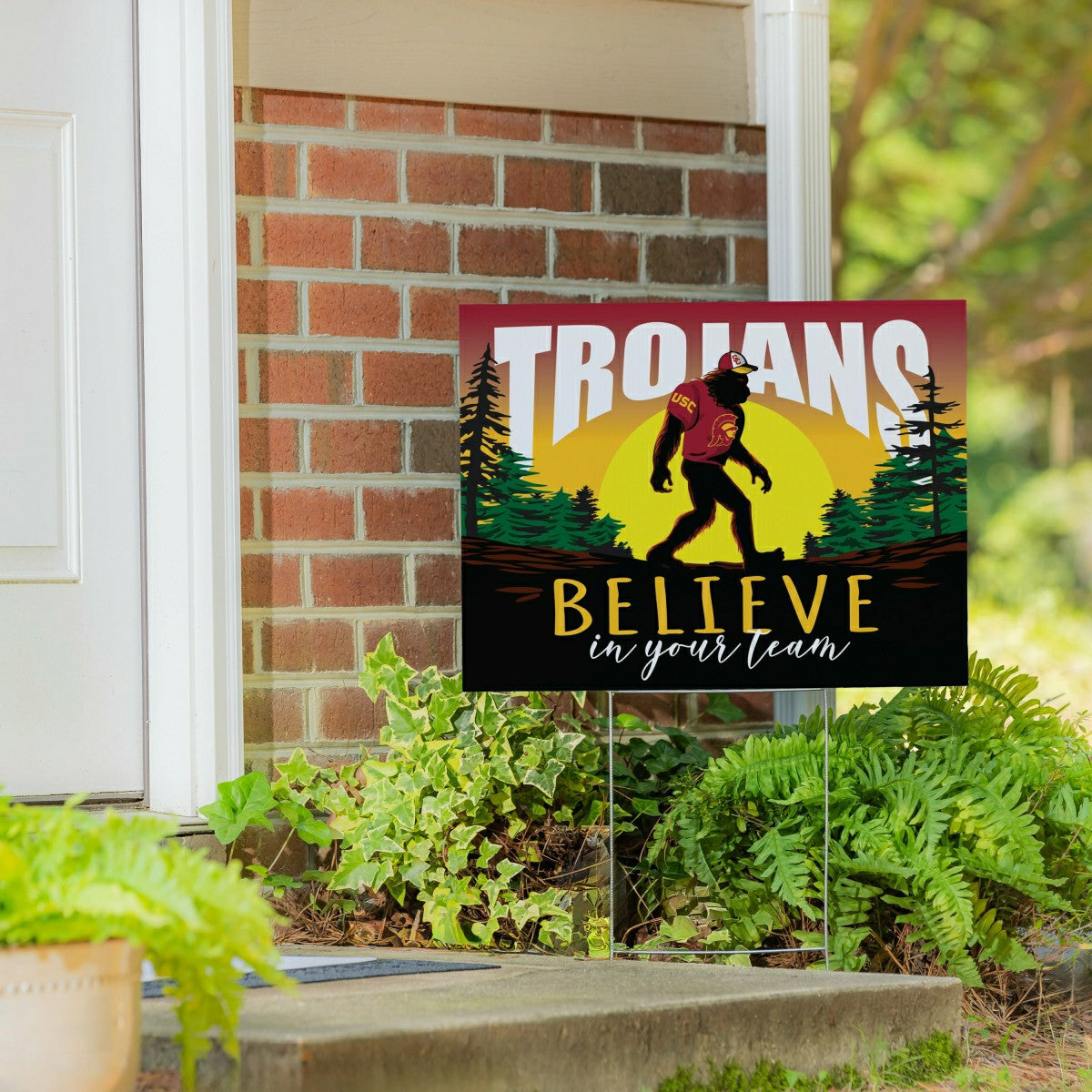 University of Southern California Yard Sign, Bigfoot