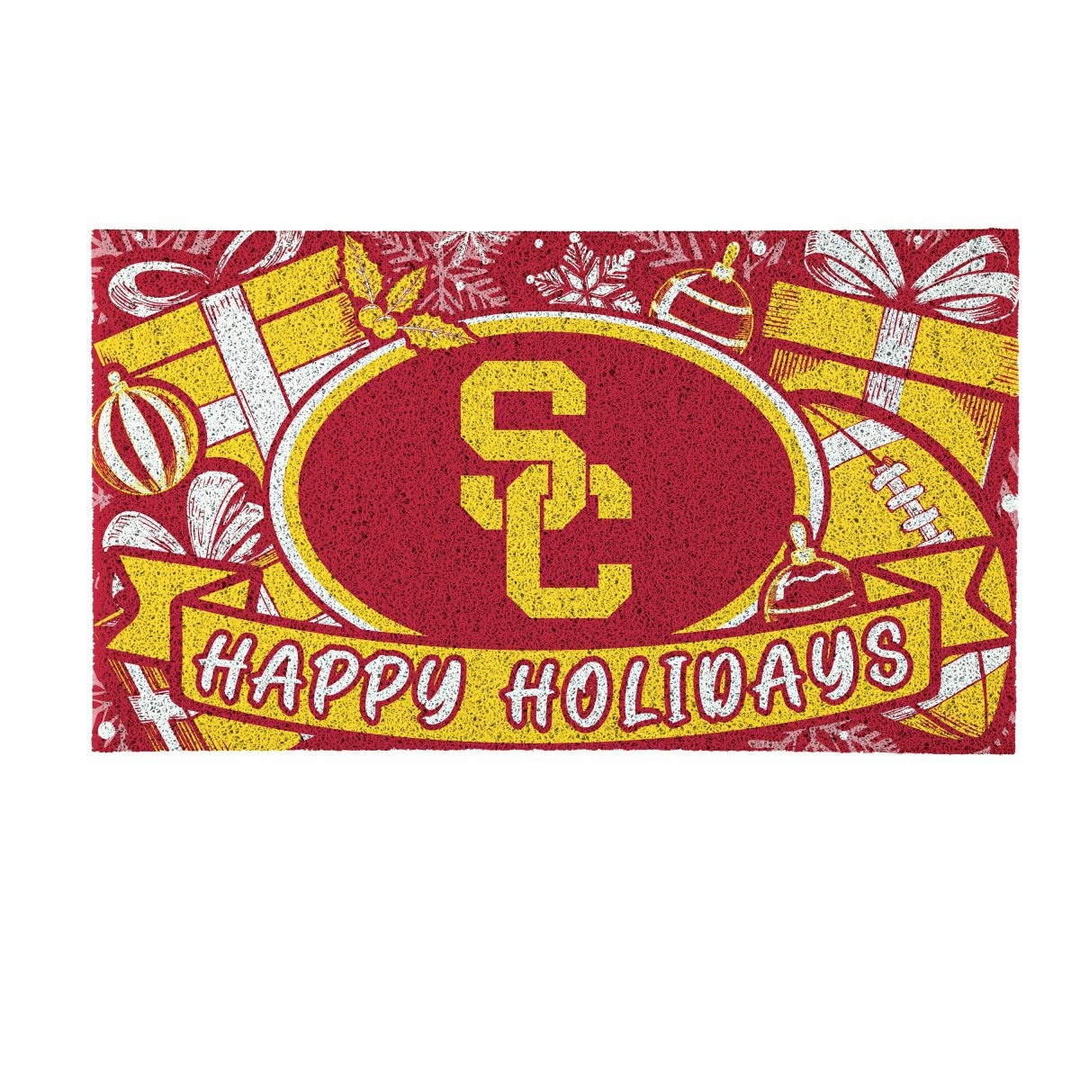 University of Southern California Holiday PVC Mat, 28"x16"