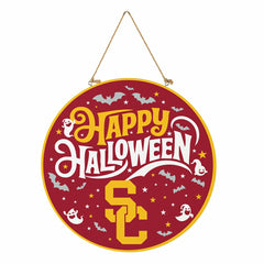 University of Southern California Halloween Round Door Décor with Hang
