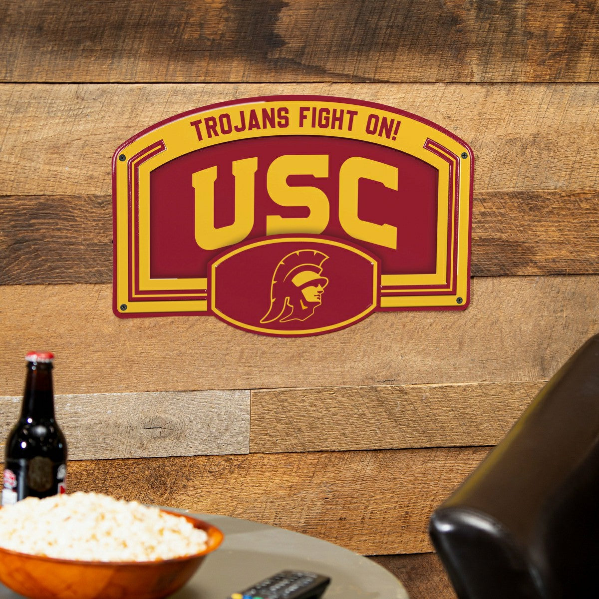 University of Southern California USA Embossed Steel Wall Sign, 11" x