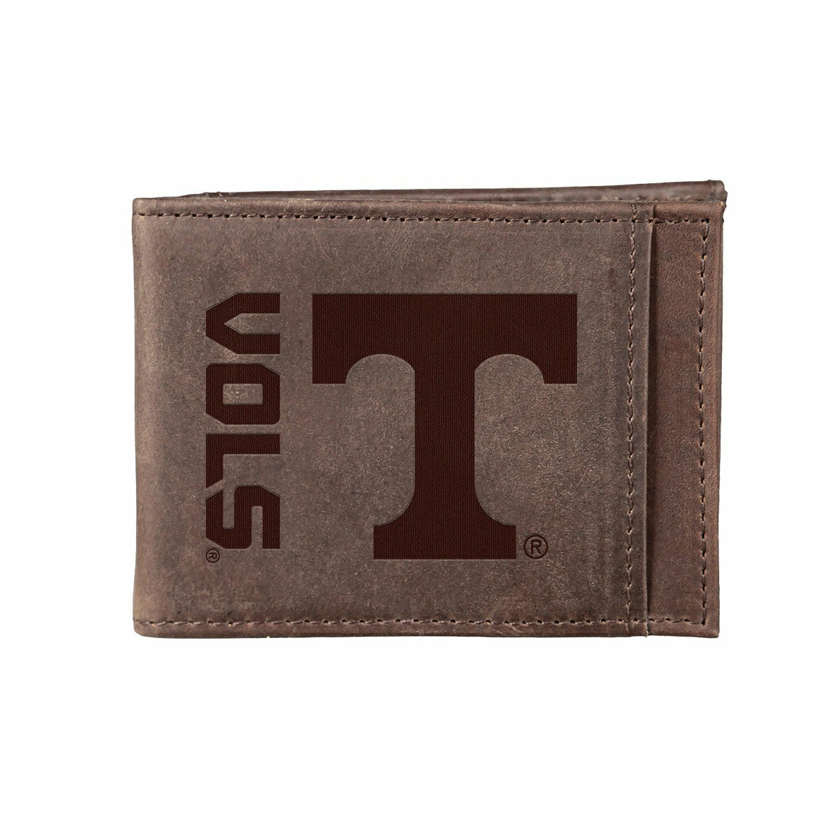 Front Pocket Wallet w/ RFID Blocking, University of Tennessee, Brown