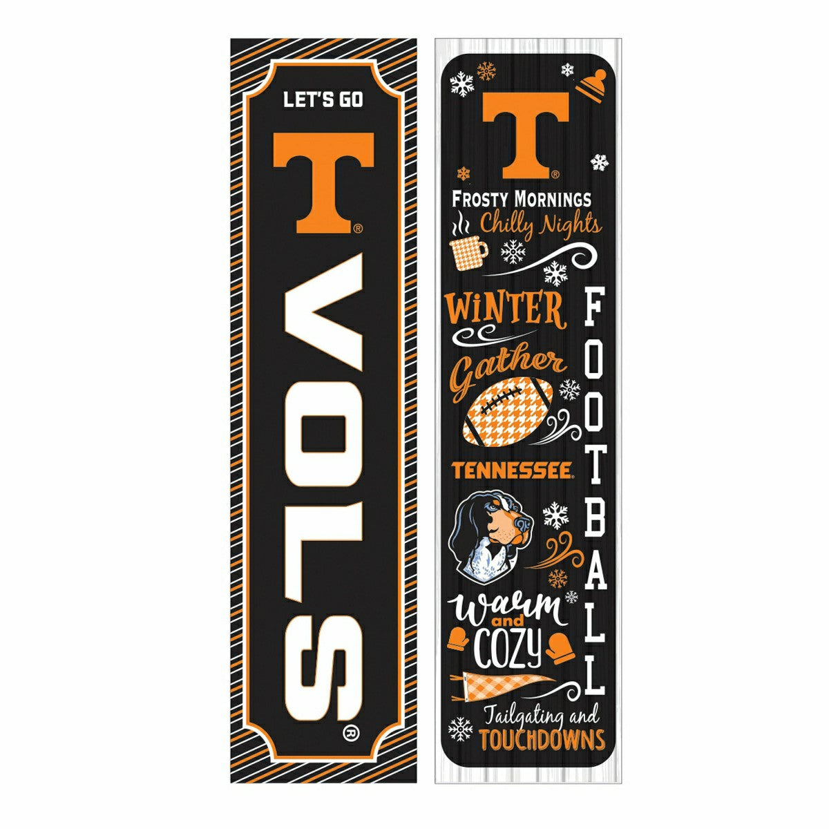 46" Double Sided Leaner, University of Tennessee, Winter Seasonal