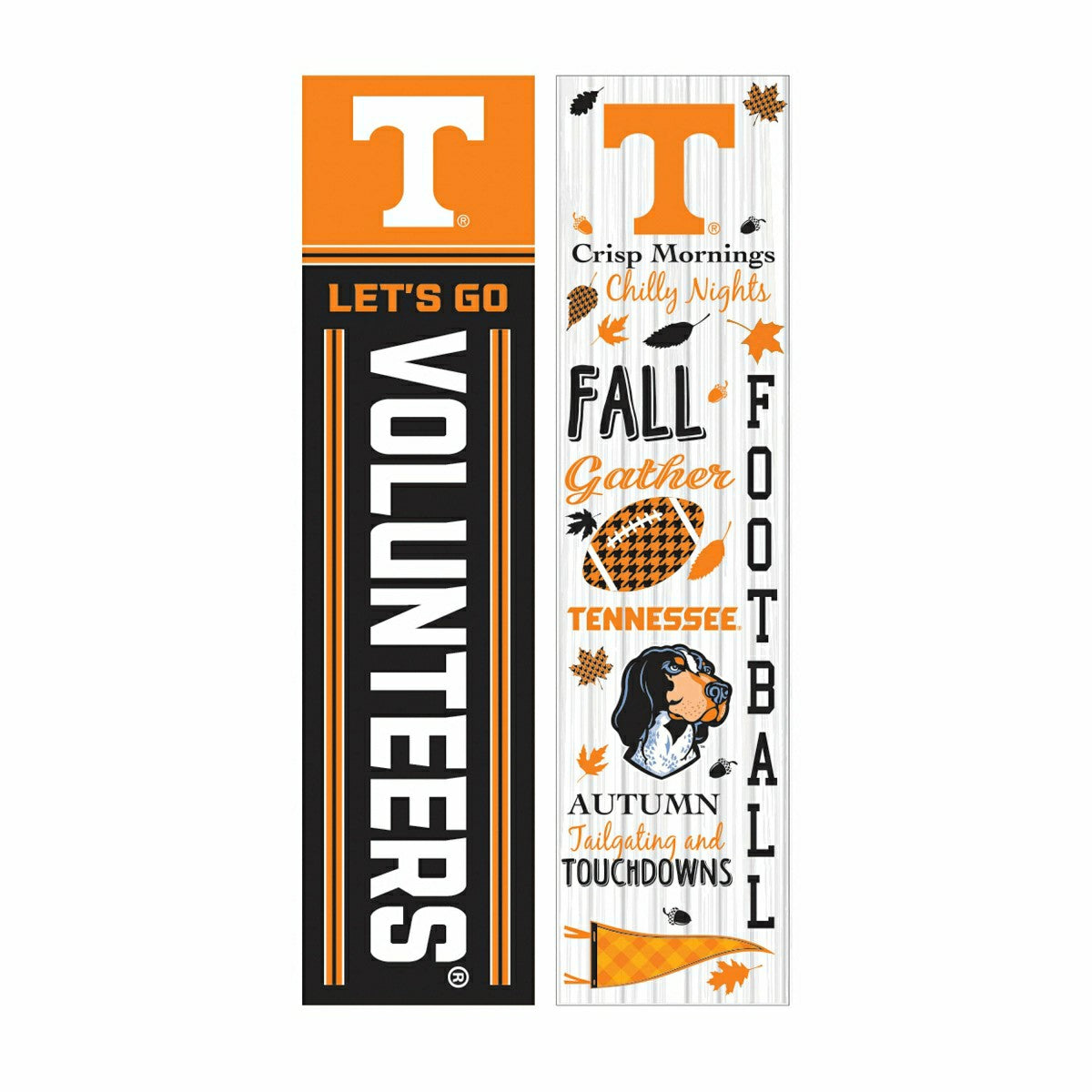 46" Double Sided Leaner, University of Tennessee, Fall Seasonal
