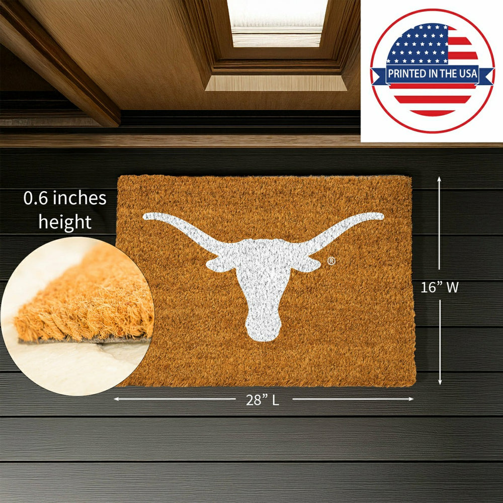 Coir Mat, 16"x28", University of Texas