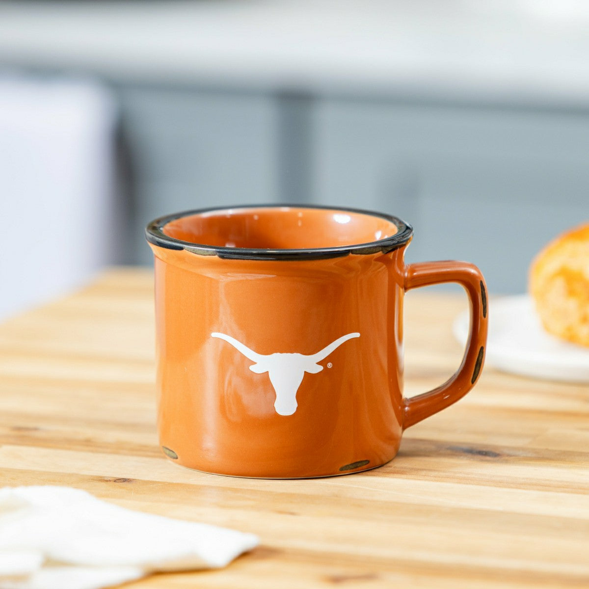 University of Texas Ceramic Camp Cup with Enamel Finish, 14oz