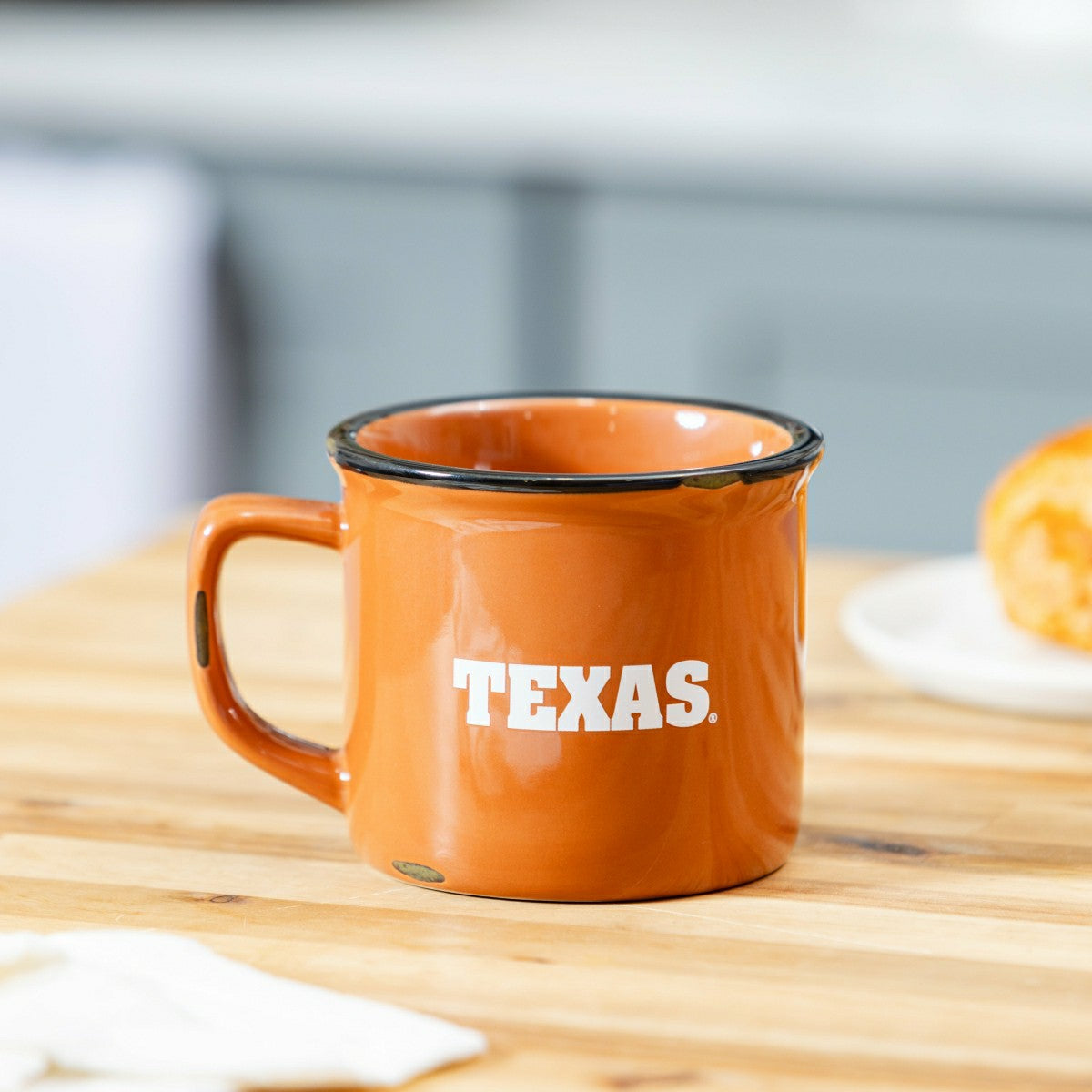 University of Texas Ceramic Camp Cup with Enamel Finish, 14oz
