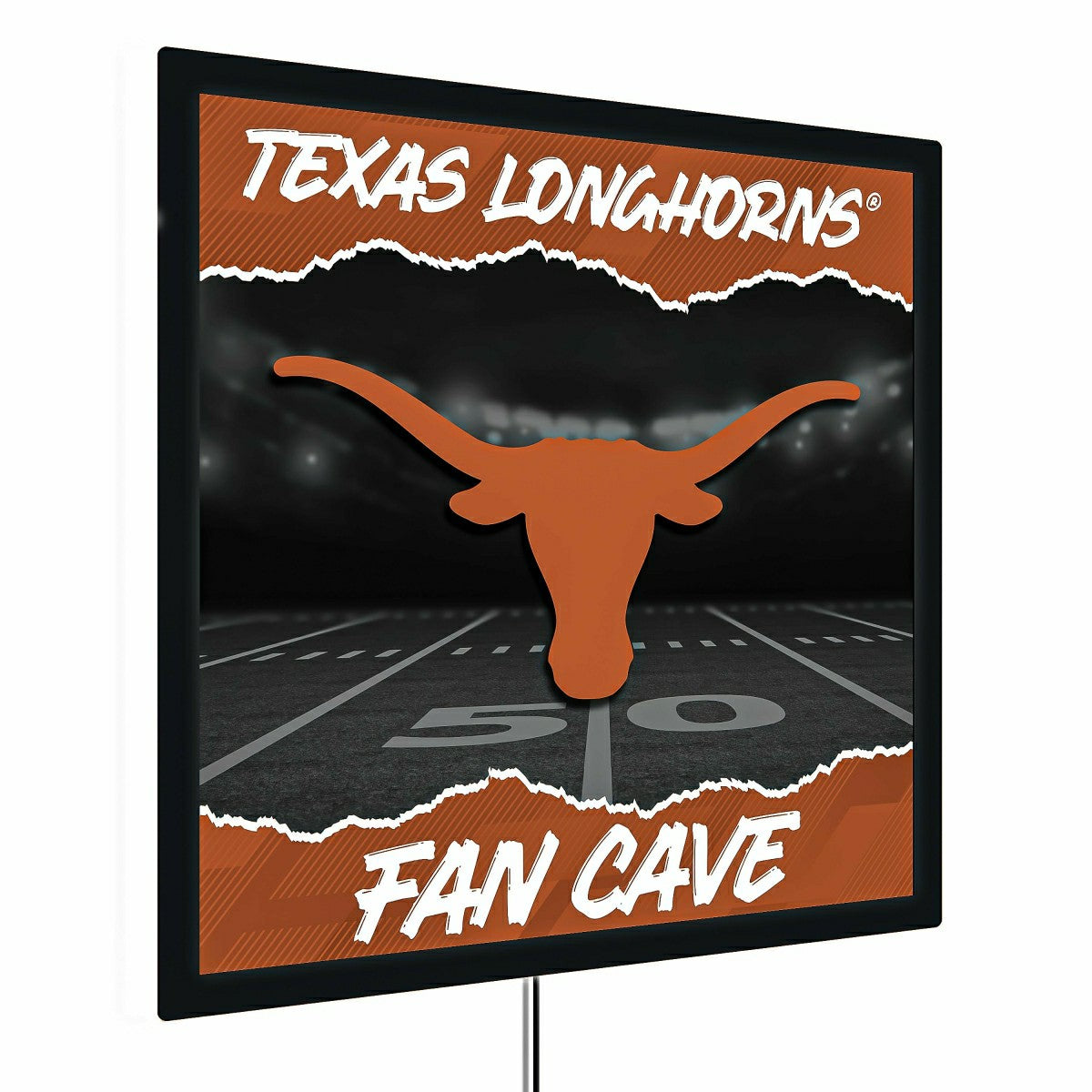 University of Texas 23"H x 23"L LED Wall Decor, Edgelite, Square