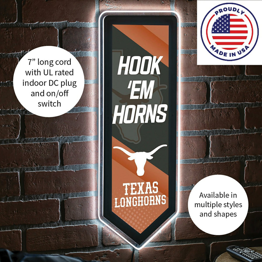 LED Wall Decor, Pennant, University of Texas