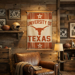 University of Texas, Canvas Wall Tapestry, Medium, 36x24