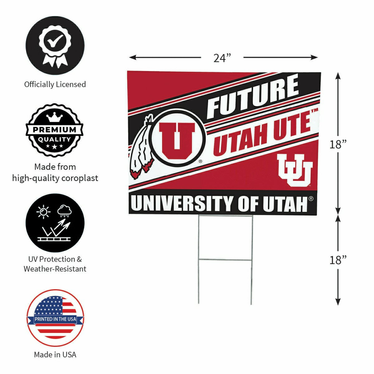 University of Utah Coroplast Yard Sign, Future Student