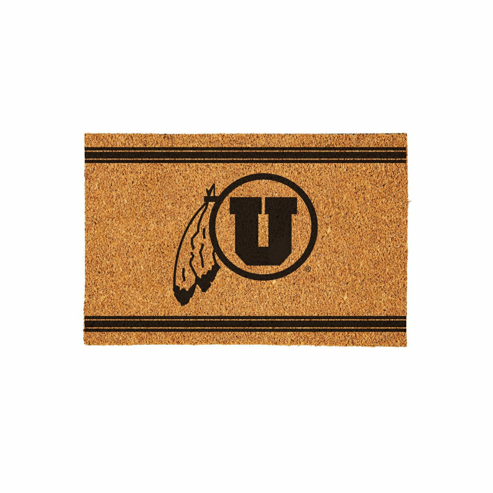 University of Utah Large One Color Coir Mat, 36"x24"