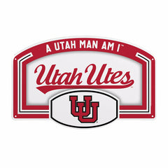 University of Utah USA Embossed Steel Wall Sign, 11" x 17"