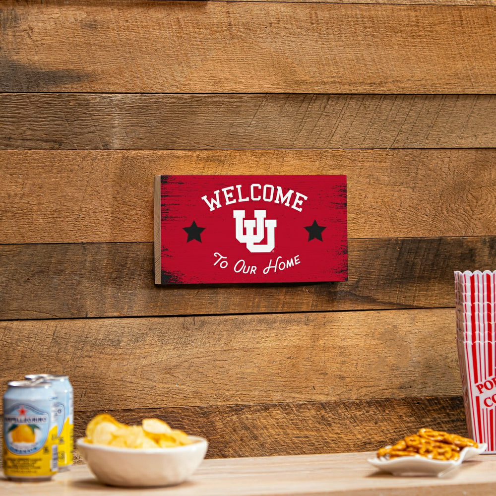 University of Utah Wood Wall Sign, 6x11