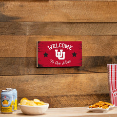 University of Utah Wood Wall Sign, 6x11