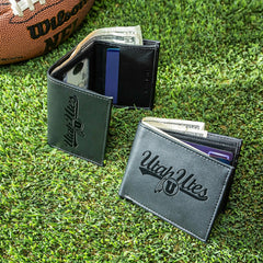 University of Utah, Bi-Fold and Tri-Fold Wallet Gift Set, Black