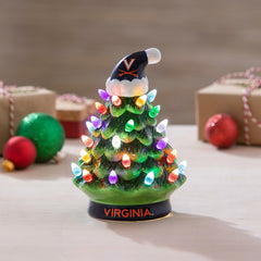 8" LED Ceramic Christmas Tree, University of Virginia
