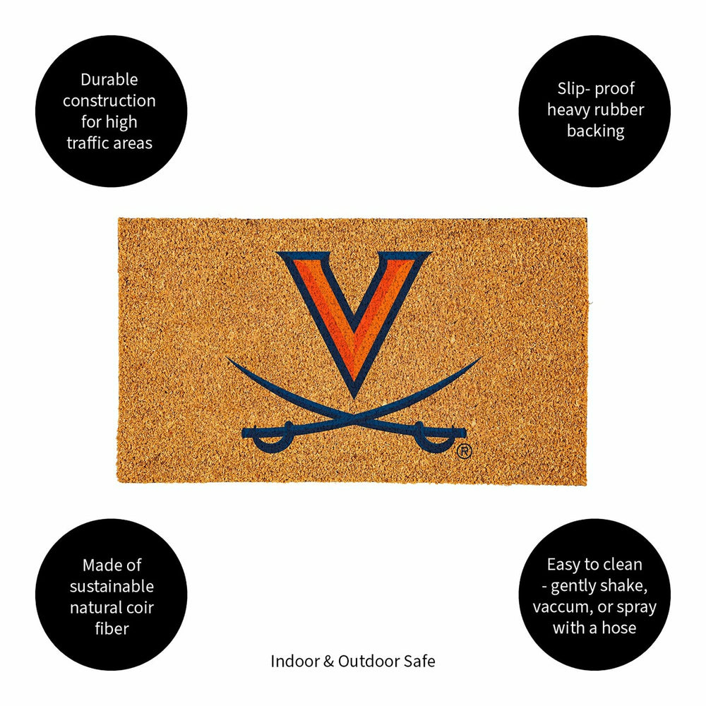 Coir Mat, 16"x28", University of Virginia