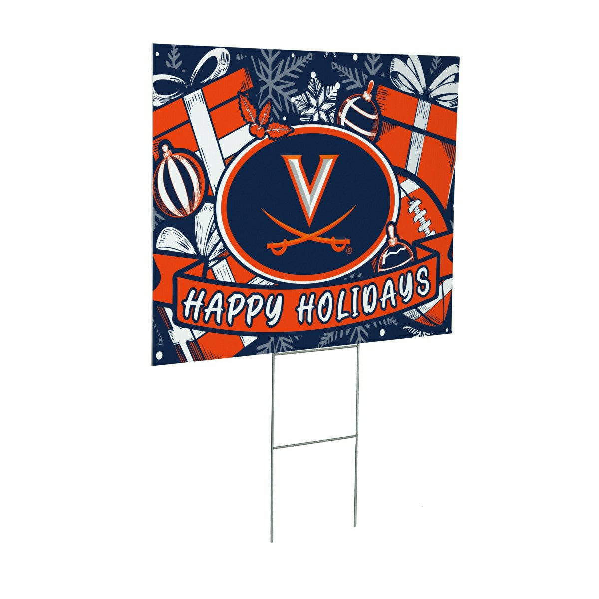 University of Virginia Yard Sign, Holiday