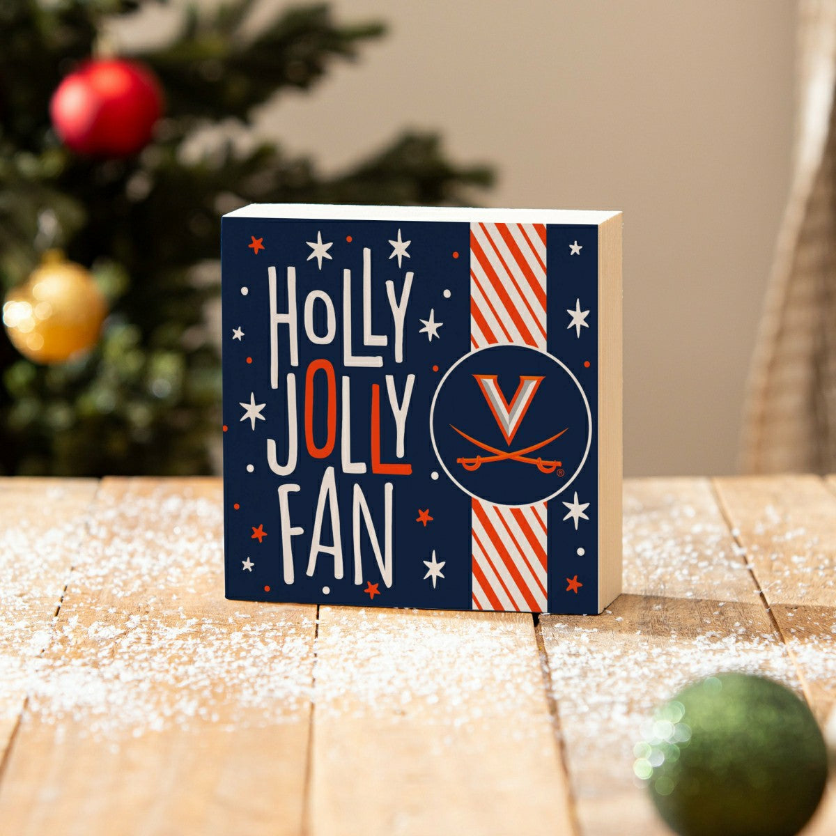 University of Virginia Block, Holiday, 6x6