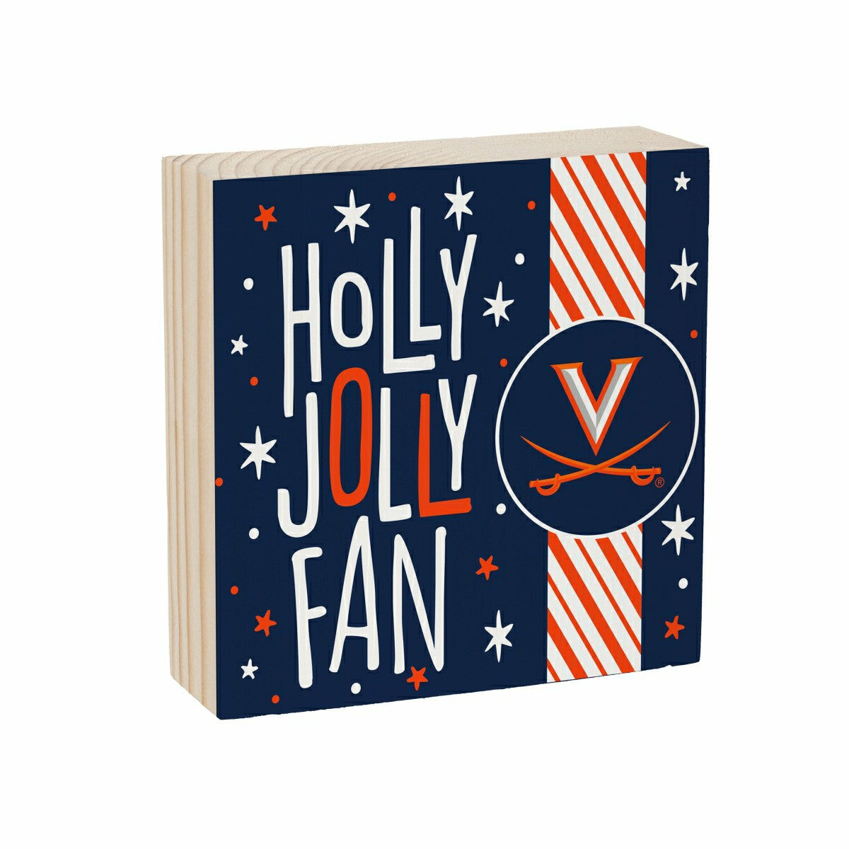 University of Virginia Block, Holiday, 6x6