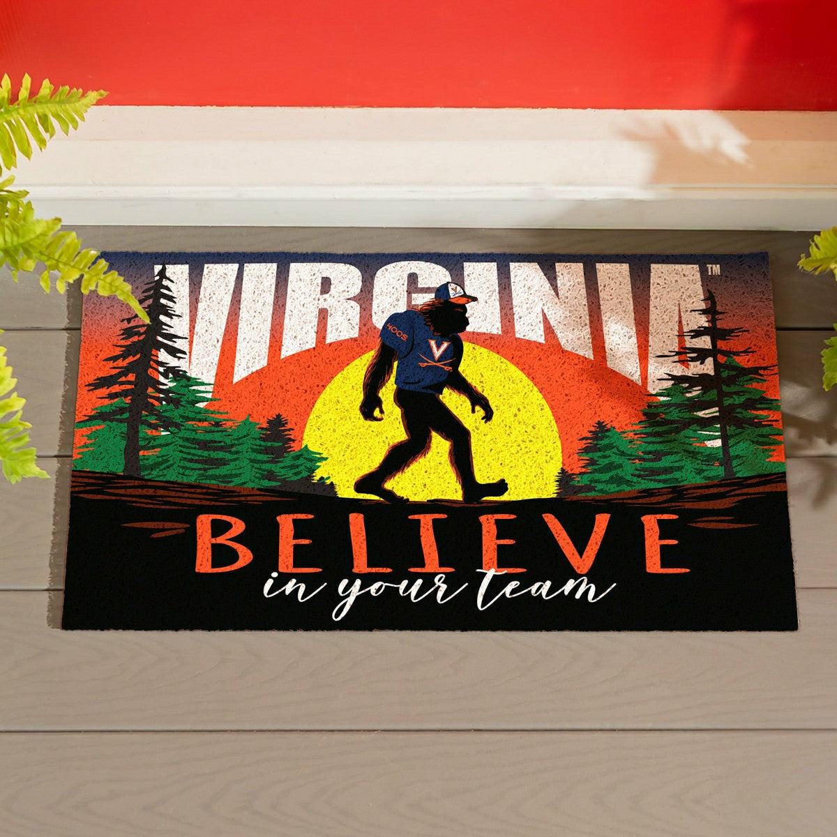 University of Virginia Bigfoot PVC Mat, 28"x16"