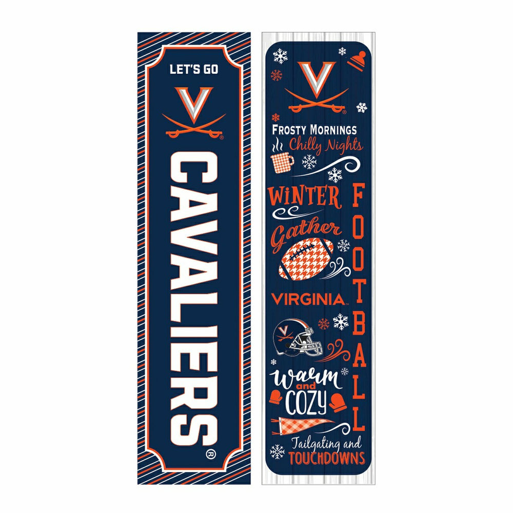 46" Double Sided Leaner, University of Virginia, Winter Seasonal
