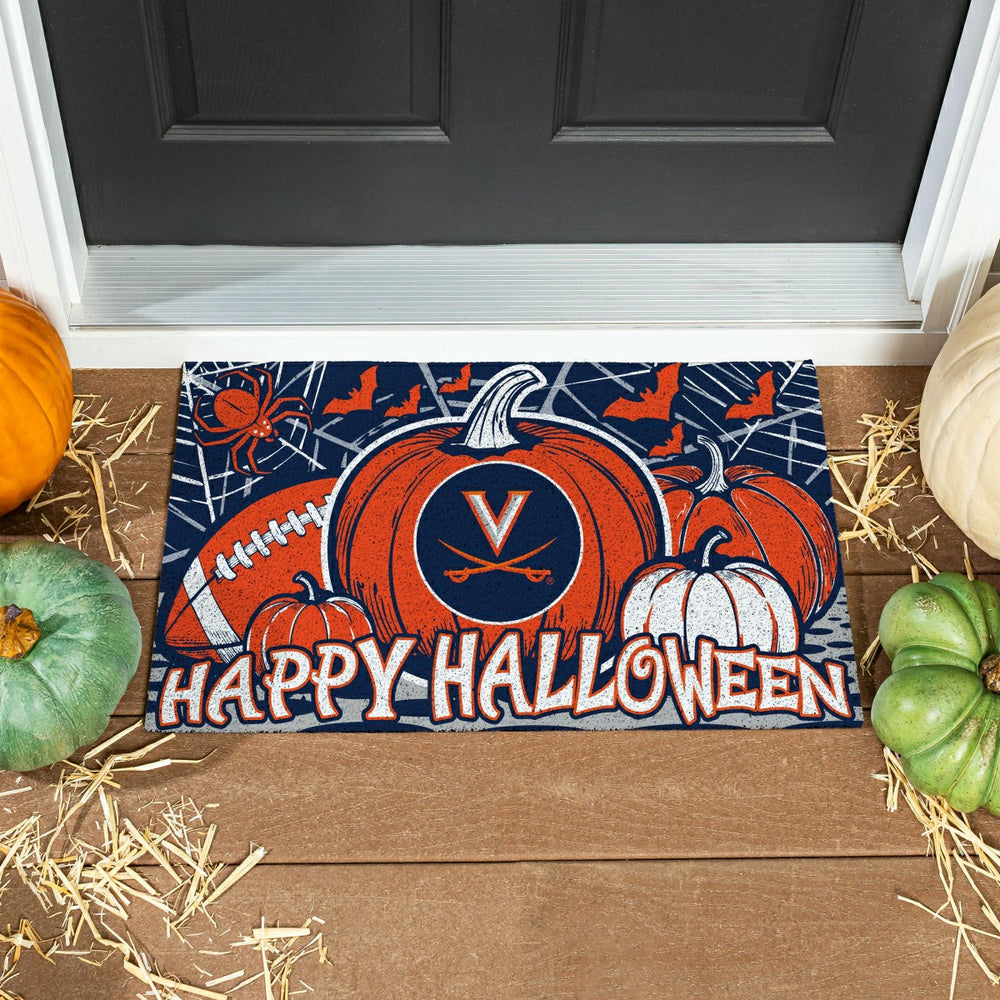 University of Virginia Halloween PVC Mat, 28"x16"