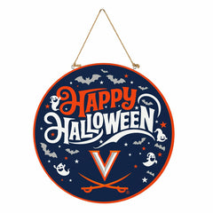 University of Virginia Halloween Round Door Décor with Hanging Rope, 1