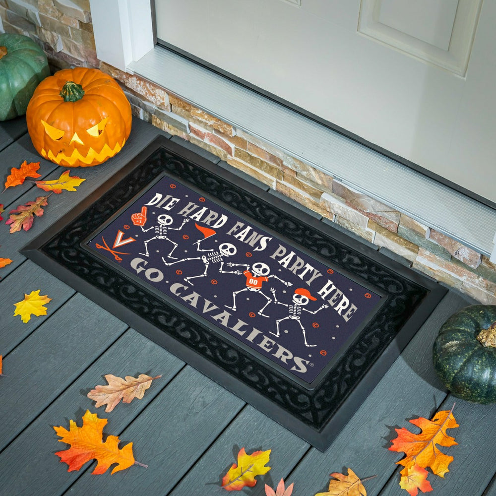University of Virginia Flocked Coir Halloween Sassafras Switch Mat, 22
