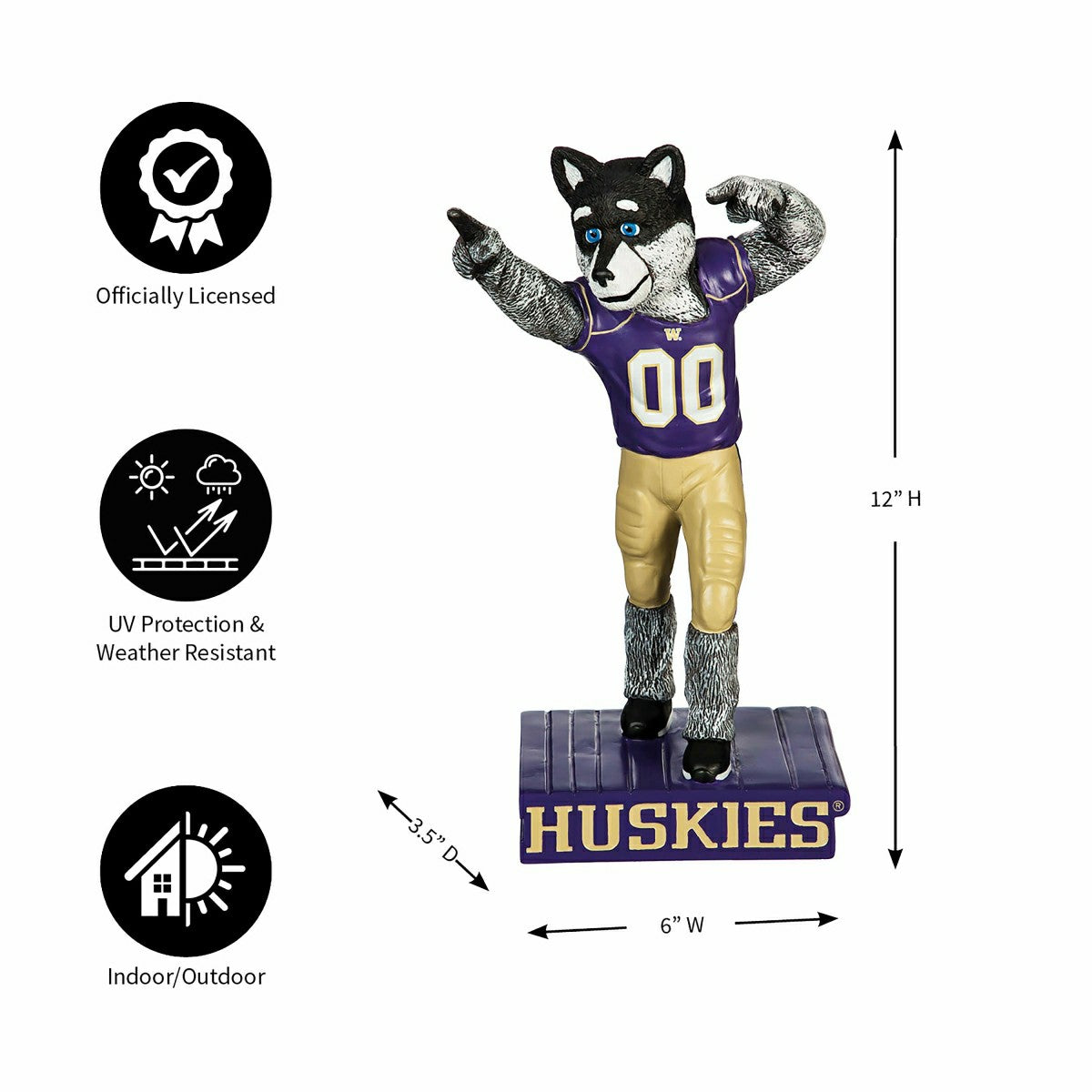 University of Washington Huskies, Mascot Statue