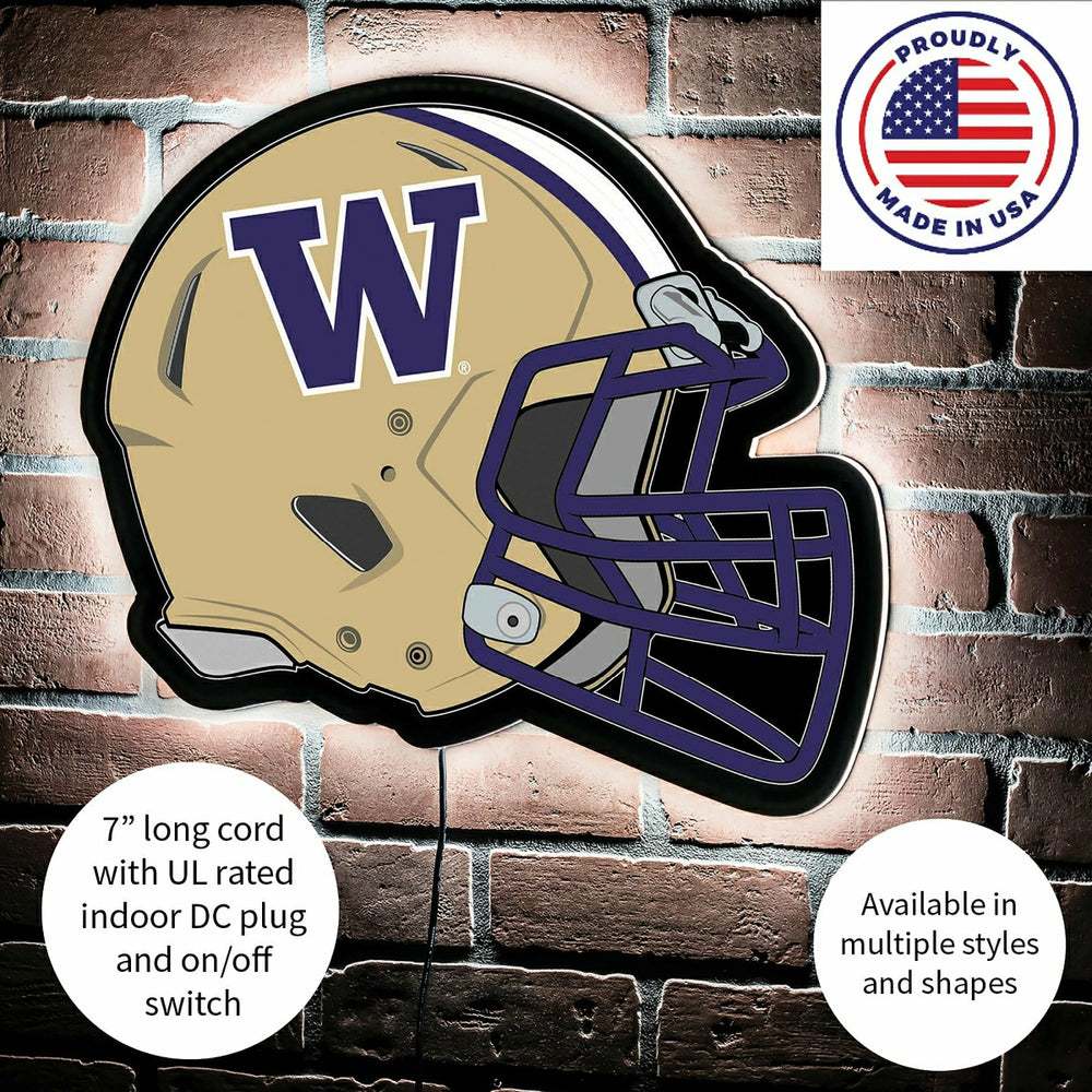 LED Wall Decor, Helmet, University of Washington