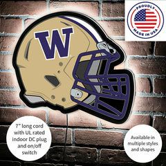 LED Wall Decor, Helmet, University of Washington