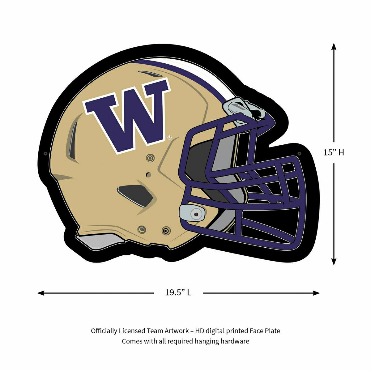 LED Wall Decor, Helmet, University of Washington