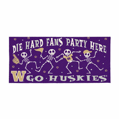University of Washington Flocked Coir Halloween Sassafras Switch Mat,